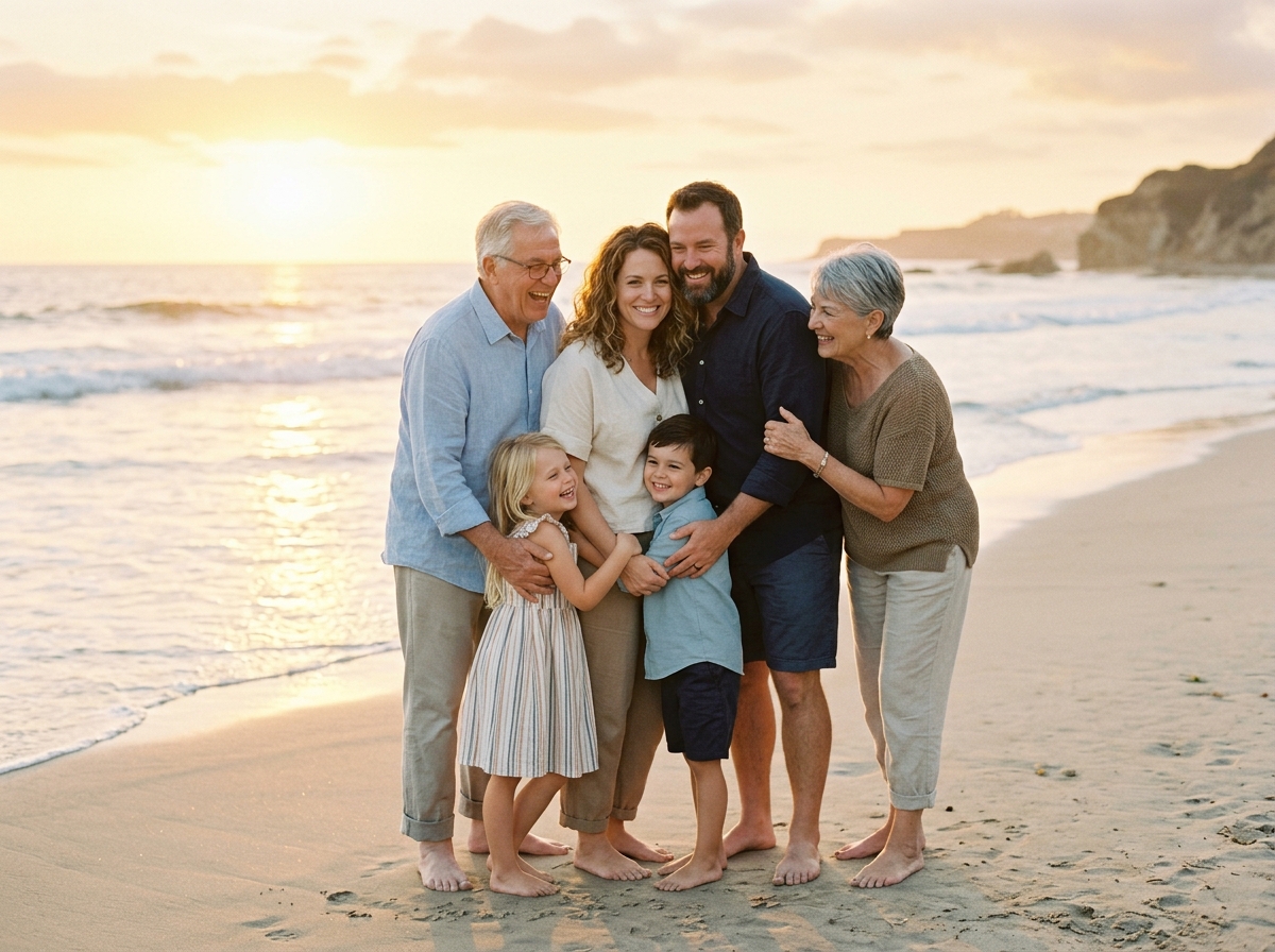 Familia feliz y protegida con Salva